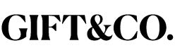 Black 'GIFT&CO.' logo on a white background