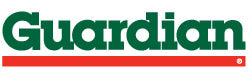 Guardian logo with green text and red underline