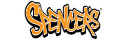 Spencers logo with orange and black colors on a white background